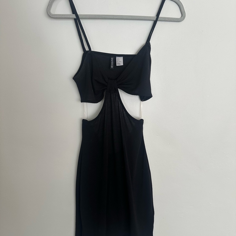 DIVIDED Y2K Black‎ Cutout Bodycon Mini Dress M